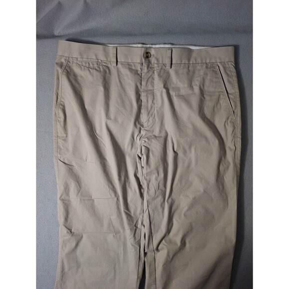 Tailor Byrd Collection Pants Men's 38x34 Chino Business Casual Flat Front Khaki - Picture 4 of 11